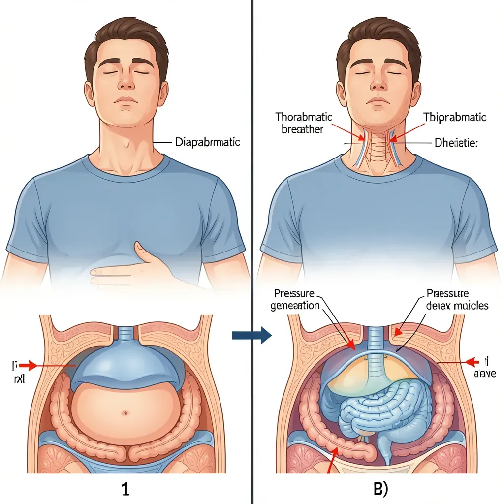 Diaphragmatic vs. Thoracic Breathing Comparison