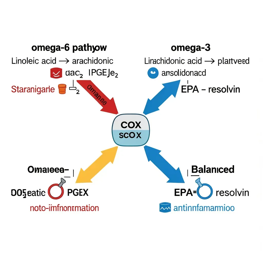 Omega-6 vs Omega-3 Enzyme Competition