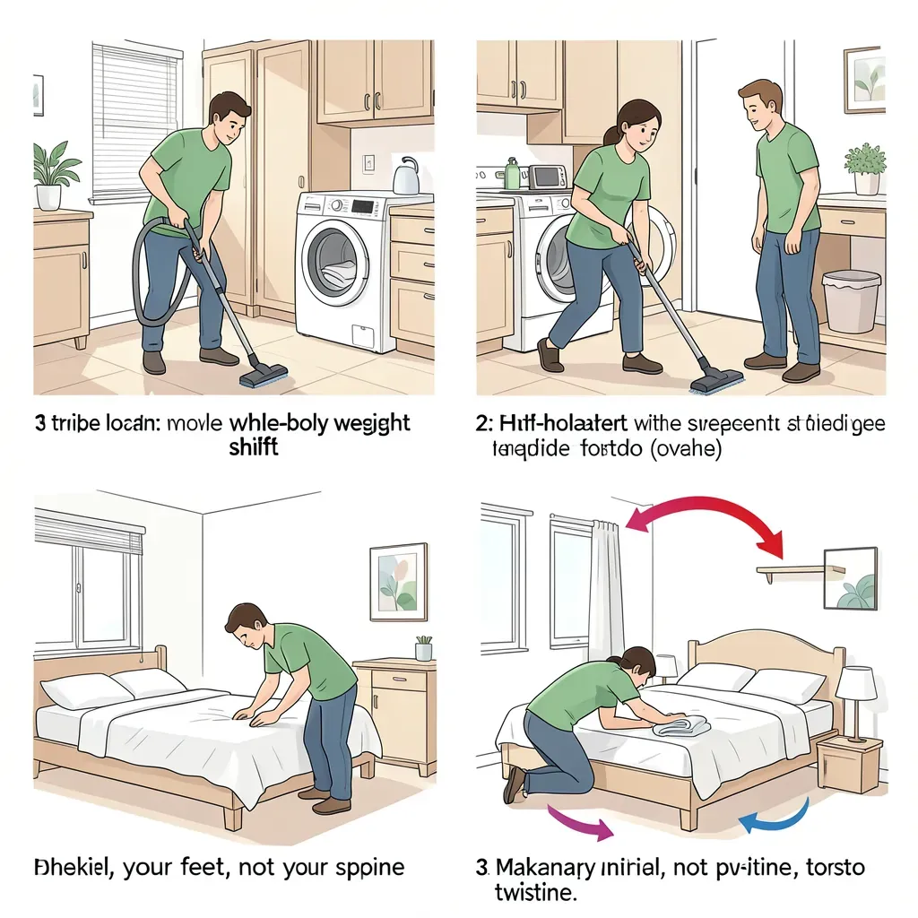 Cleaning Tasks: Spine-Safe Technique