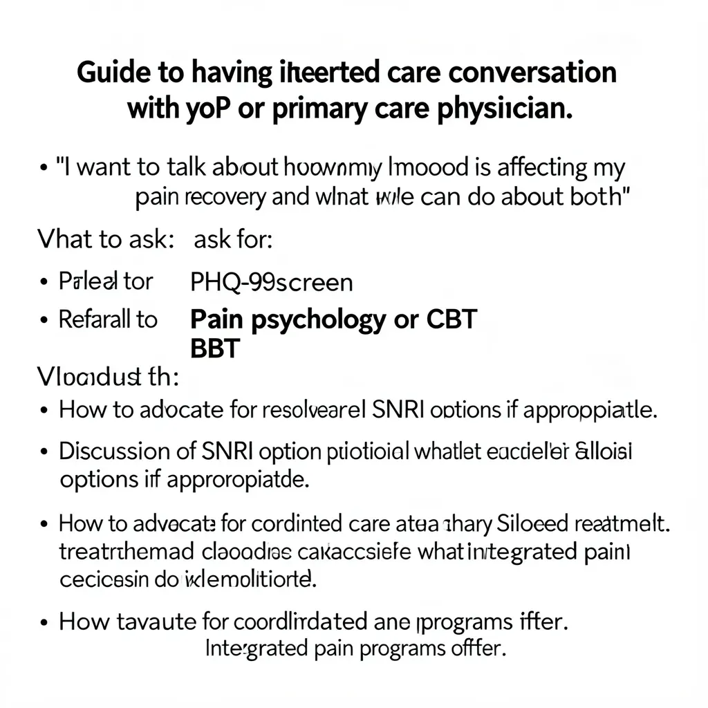Starting the Conversation: Talking to Your Doctor About Depression and Pain